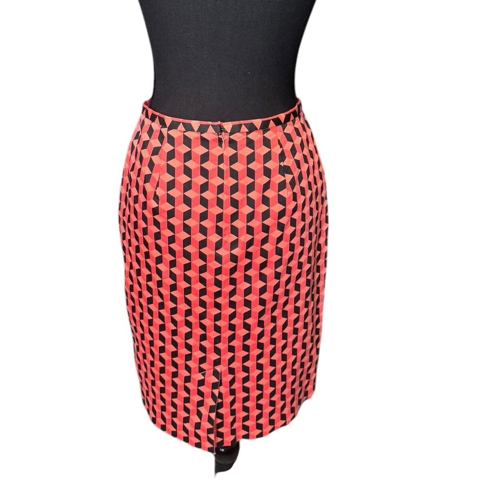 Sandra King Moda Seta Geometric Pencil Skirt | 6 | Retro Mod Pop Art Print C205 - Picture 3 of 8